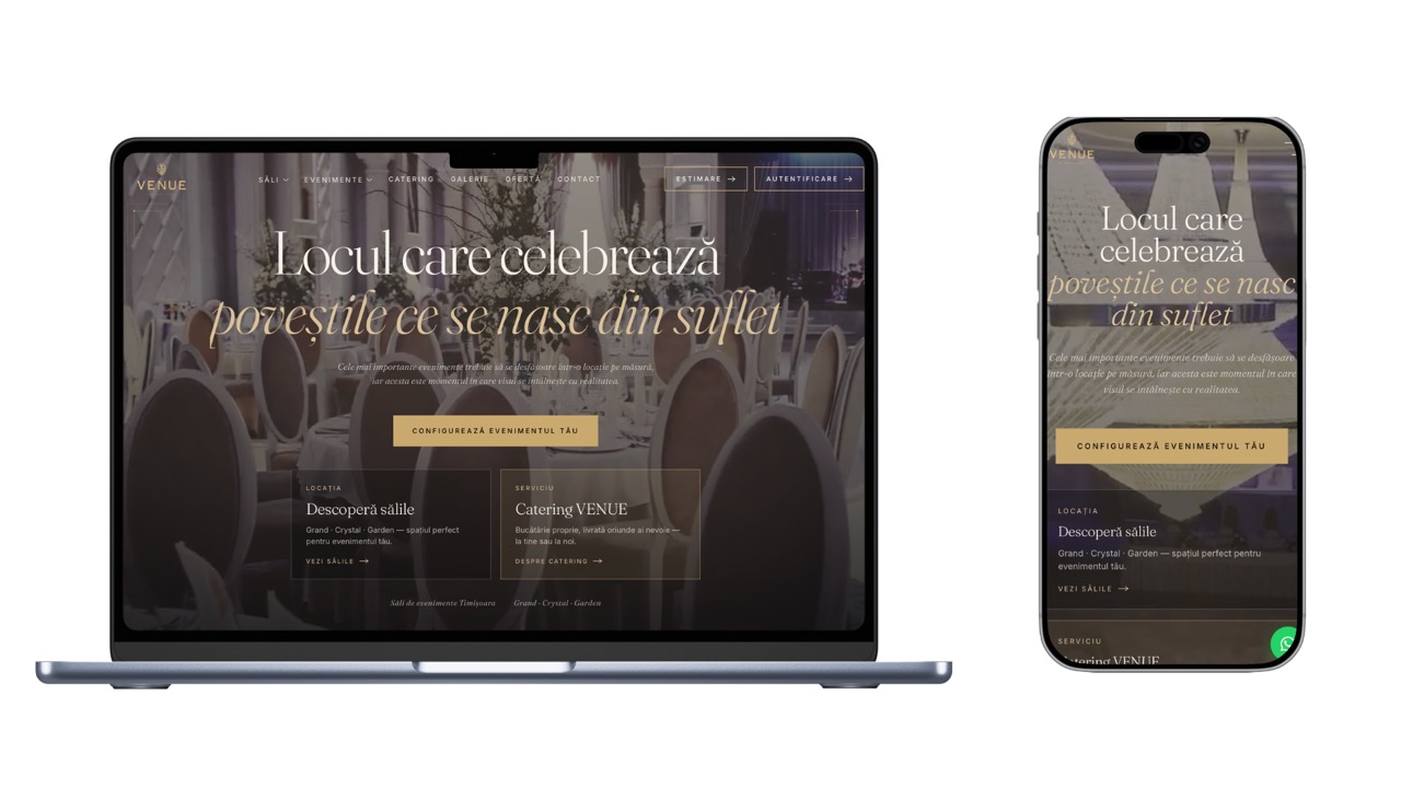 Venue Events — Web Platform built by Netreach