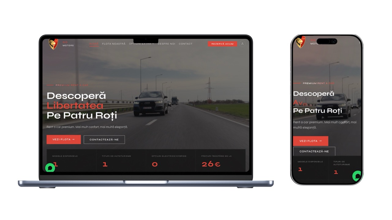 GoMotors — Web Platform realizat de Netreach