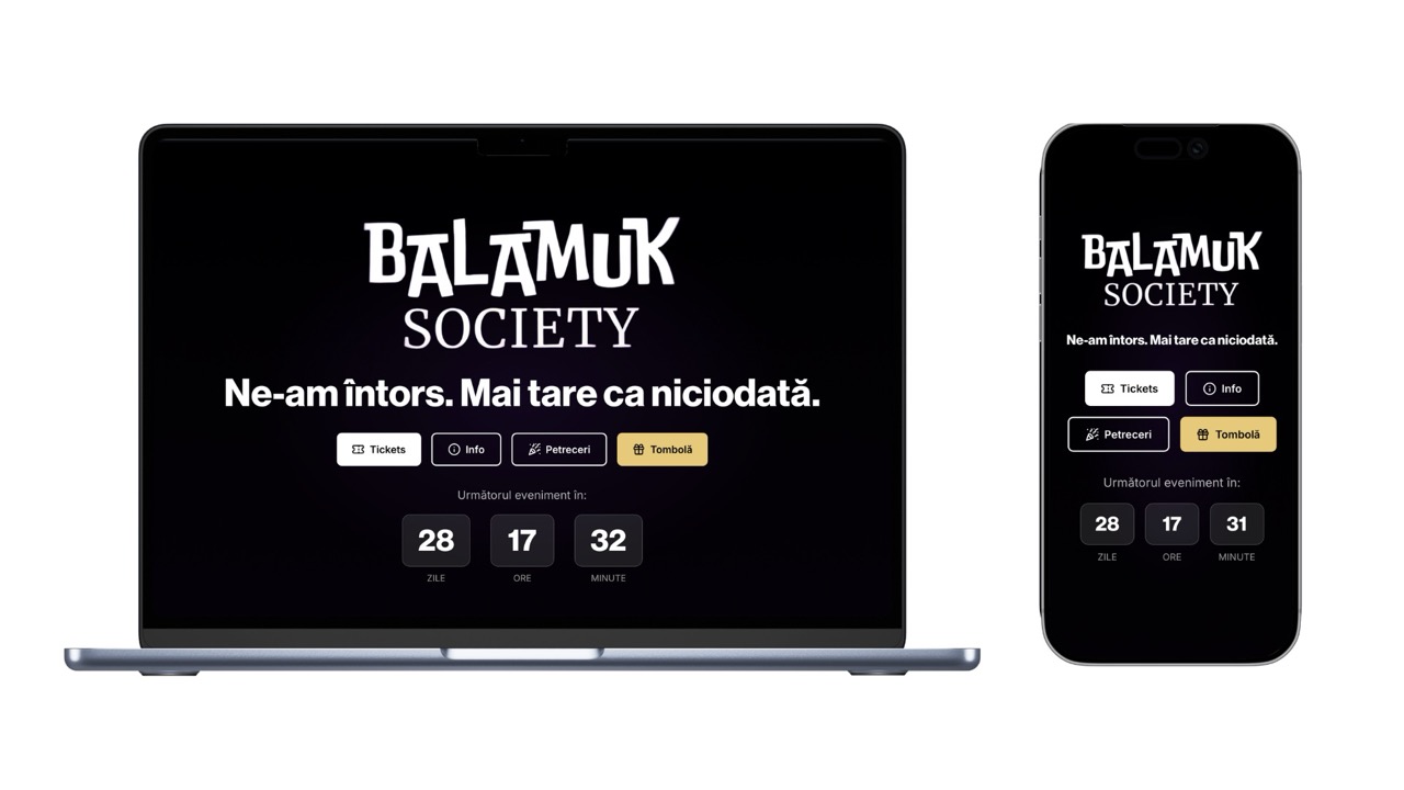 Balamuk Society — Web Platform realizat de Netreach