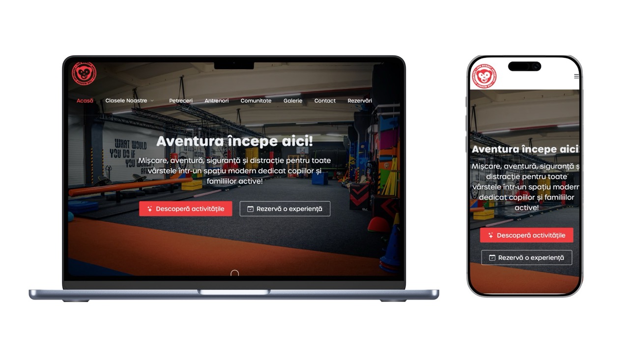 Fun Monkey Adventure — Web Platform realizat de Netreach