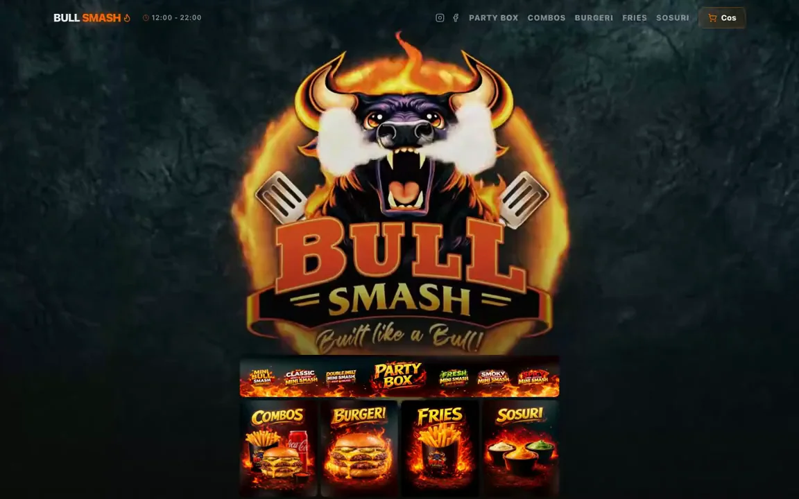 Bull Smash Burger, Online ordering, Timișoara