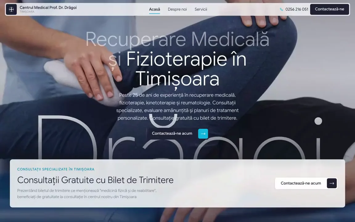 Centrul Medical Dr. Drăgoi, Business Website built by Netreach