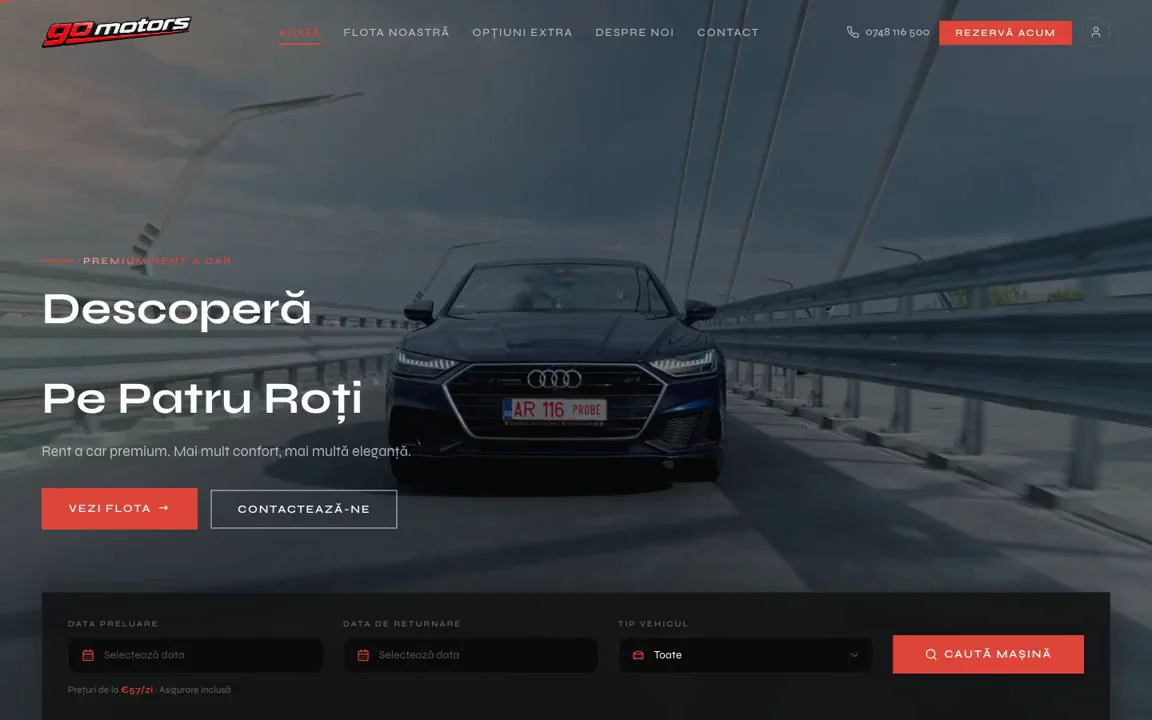 GoMotors, Premium car rental